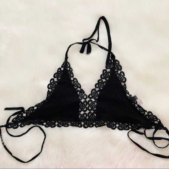 black tie bralette